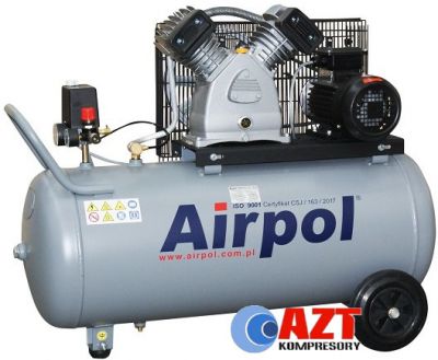 Kompresor tłokowy AIRPOL Com-R2-100 2,2kW 10bar