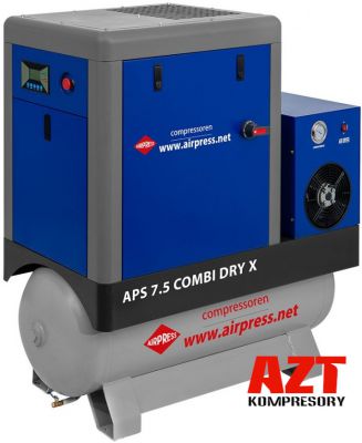 Kompresor śrubowy AIRPRESS APS 7,5 Combi Dry X